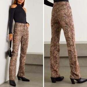 Reformation Peyton Snake Highrise Bootcut Denim